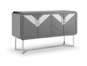 Dressoir Awanos Spiegel Glas -  Zilver
