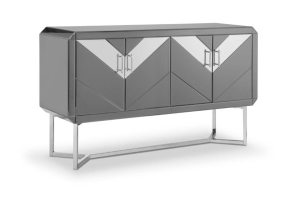 Dressoir Awanos Spiegel Glas -  Zilver