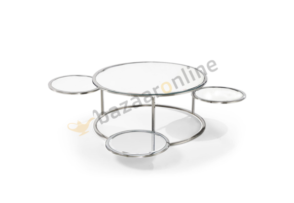 Salontafel Debi Wit glas