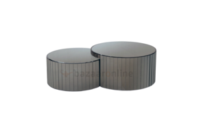 Kalinsky Spiegel Salontafel Antraciet - Rond set van 2