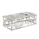 Salontafel Bade Wit Marmer 130 x 70 cm