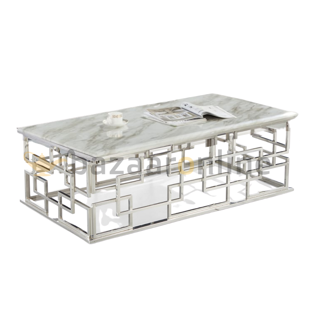 Salontafel Bade Wit Marmer 130 x 70 cm