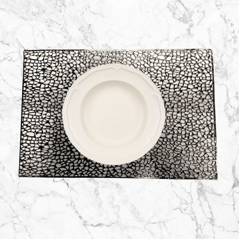 Placemat Veins Zilver 30 x 45 cm