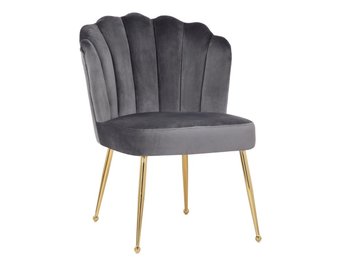 Schelpstoel Lyon Velvet Grijs / Gold