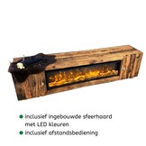 TV- Meubel Sleeper Wood - inclusief sfeerhaard