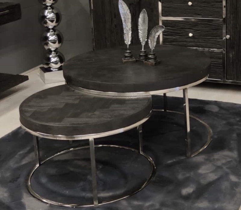 Salontafel Doblo Black Bonito set van 2