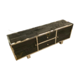 TV-Meubel Rixos Sleeper Wood  Black 160 x 45 x 42 cm