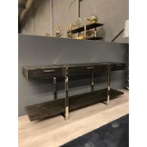 Wandmeubel Rixos Black Sleeper Wood met lades 180 x 80 cm