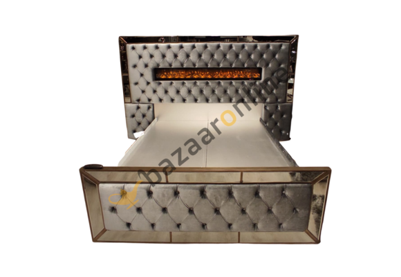 Boxspring Dubai Metallic Grey