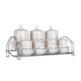 Specerijenset Lisa - 15-delig - Marmerlook - Wit / Goud