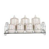 Specerijenset Lisa - 15-delig - Marmerlook - Wit / Goud