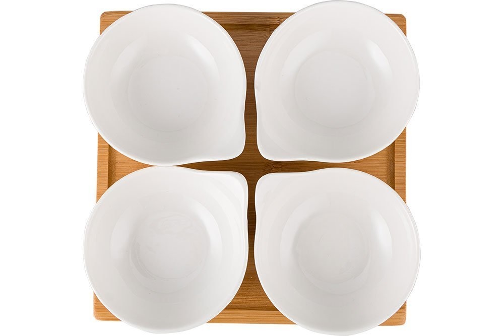 Schalenset - Bamboe -  5 delen - Porselein