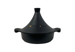 Tajine pan Groot - Black - Keramisch - anti-aanbaklaag