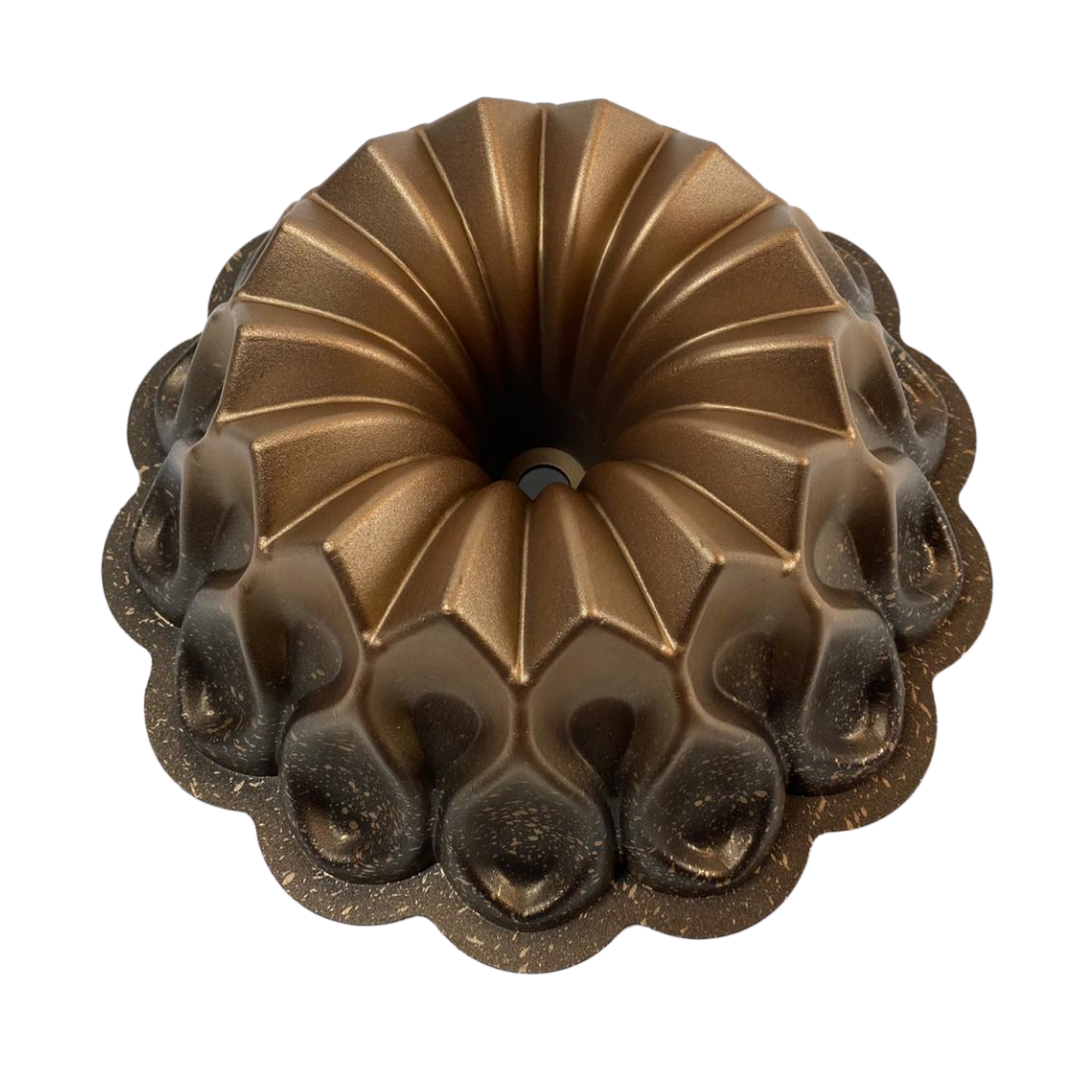 Cakevorm - Brons/Zwart - Flower - Bakvorm