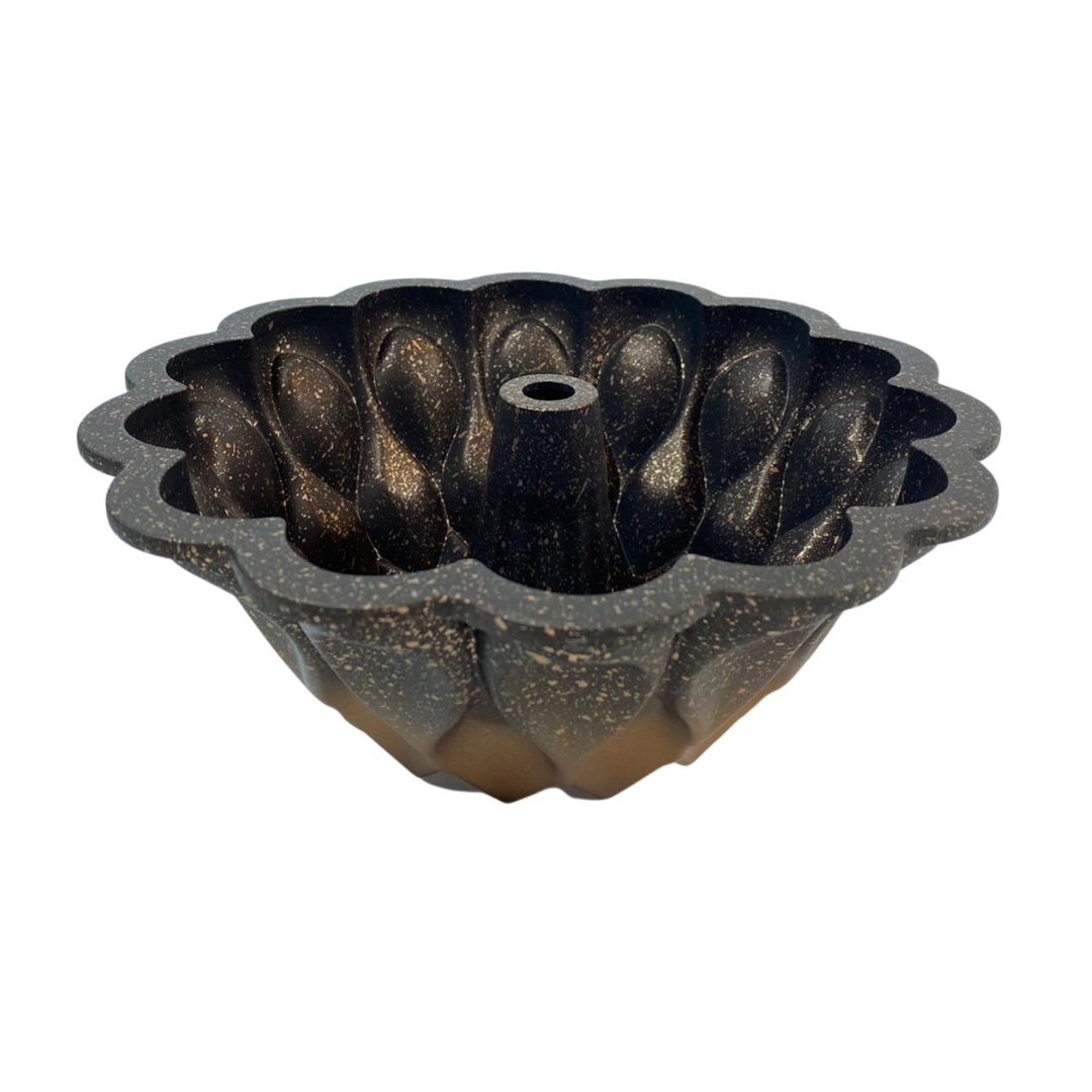 Cakevorm - Brons/Zwart - Flower - Bakvorm