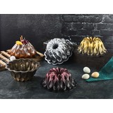 Cakevorm - Brons/Zwart - Flower - Bakvorm