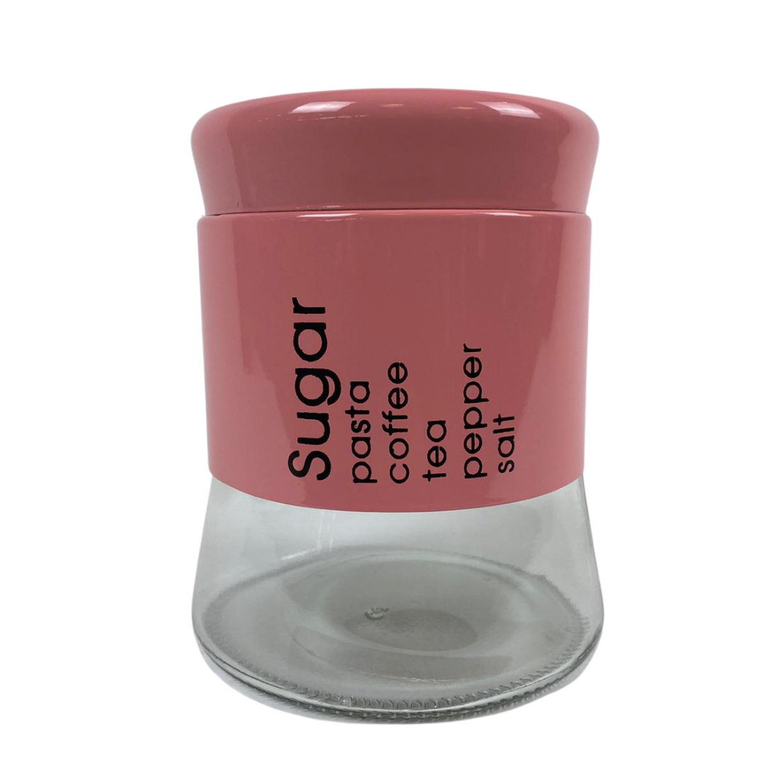 Kruidenset Roze - 9-delig - glas/metaal