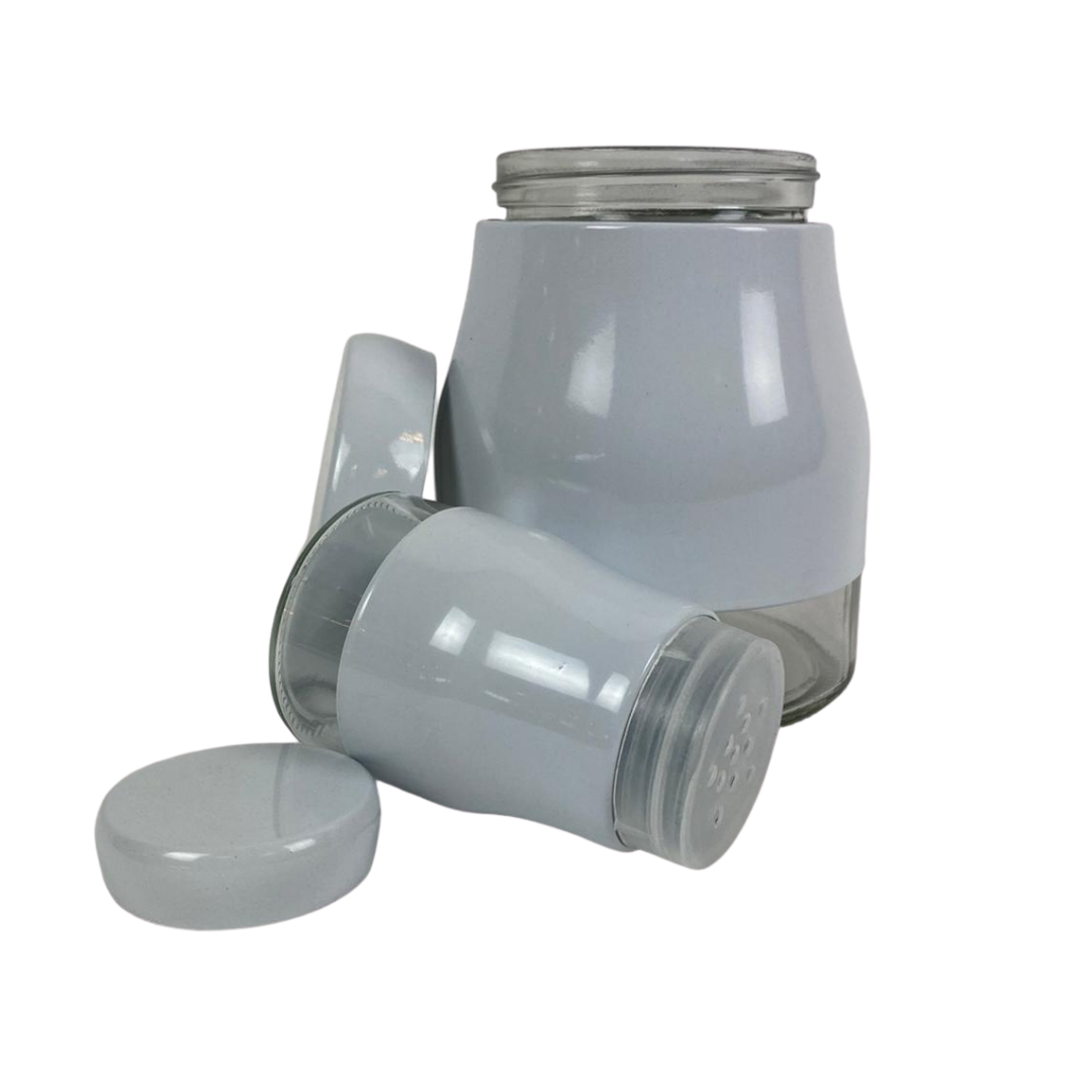 Kruidenset Zilver 9-delig glas/metaal