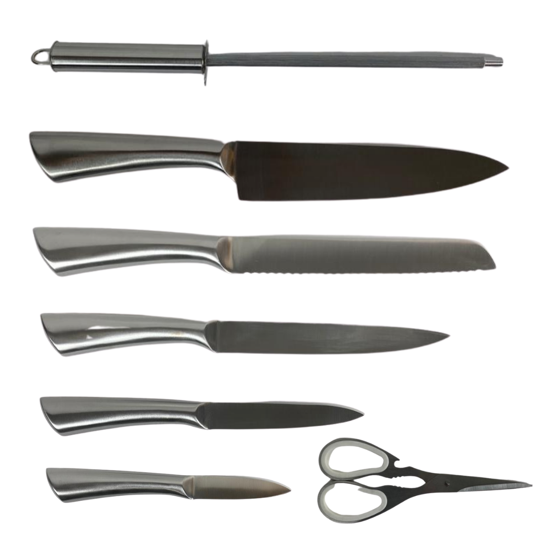 Messenset Zilver | Roestvrijstaal | 8-delig