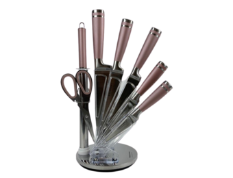 Messenset Roze | Roestvrijstaal | 8-delig