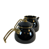 Marmer Look Thee Pot Zwart- 3 liter - Caydanlik