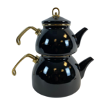 Marmer Look Thee Pot Zwart- 3 liter - Caydanlik