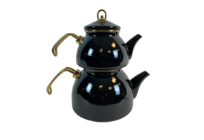 Marmer Look Thee Pot Zwart- 3 liter - Caydanlik