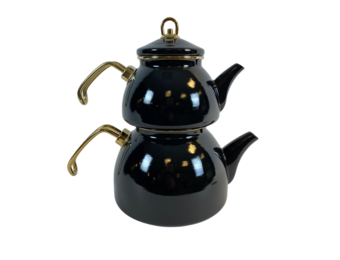 Marmer Look Thee Pot Zwart- 3 liter - Caydanlik