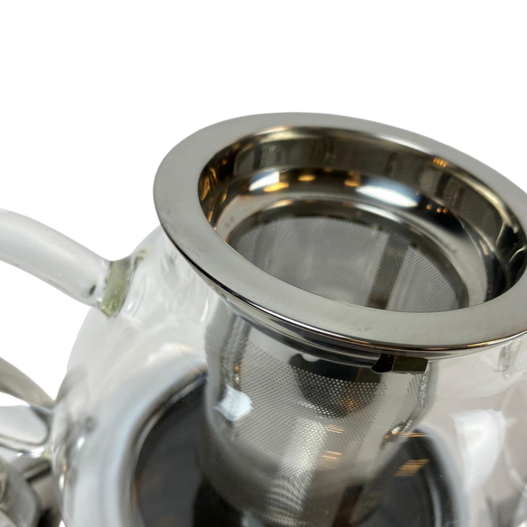 Dubbele Theepot - Wit- Caydanlik - 2 Delig - 980/2300 ml