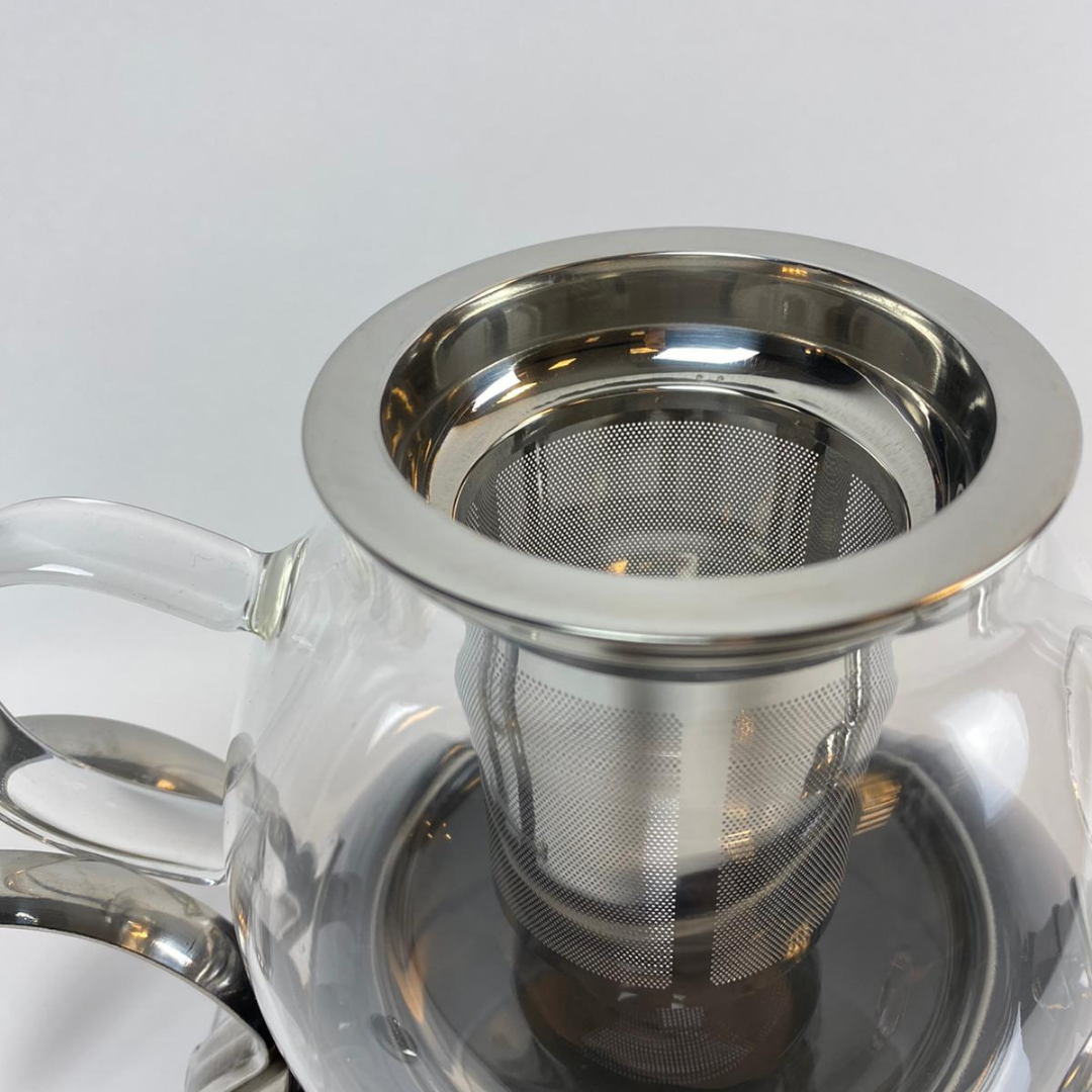 Dubbele Theepot - Zwart- Caydanlik - 2 Delig - 980/2300 ml