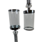 Kandelaar Blitz - Middel - Zilver - H40 cm