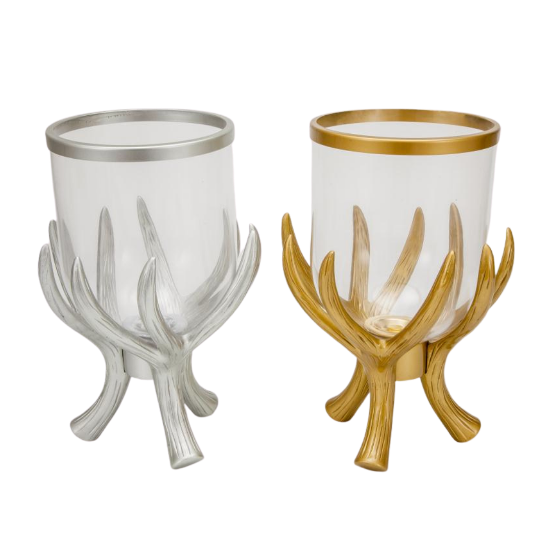 Waxinelichthouder Saturnus - Zilver