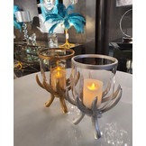 Waxinelichthouder Saturnus - Zilver