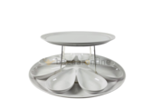 Melamine set met 8 schaaltjes - wit