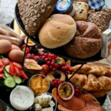 Melamine set met 8 schaaltjes  - zwart