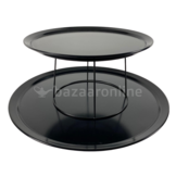 Melamine set met 8 schaaltjes  - zwart