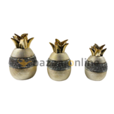 Decoratieset Pineapple - 3 delig - goud