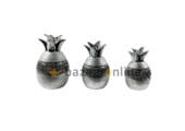 Decoratieset Pineapple - 3 delig - zilver