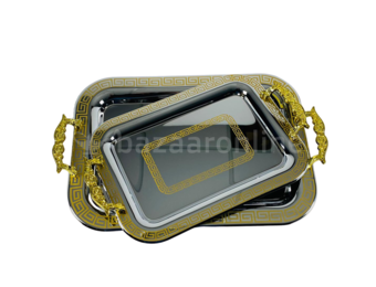 Dienblad Nador - Oosters dienblad -  Set van 2 - Goud