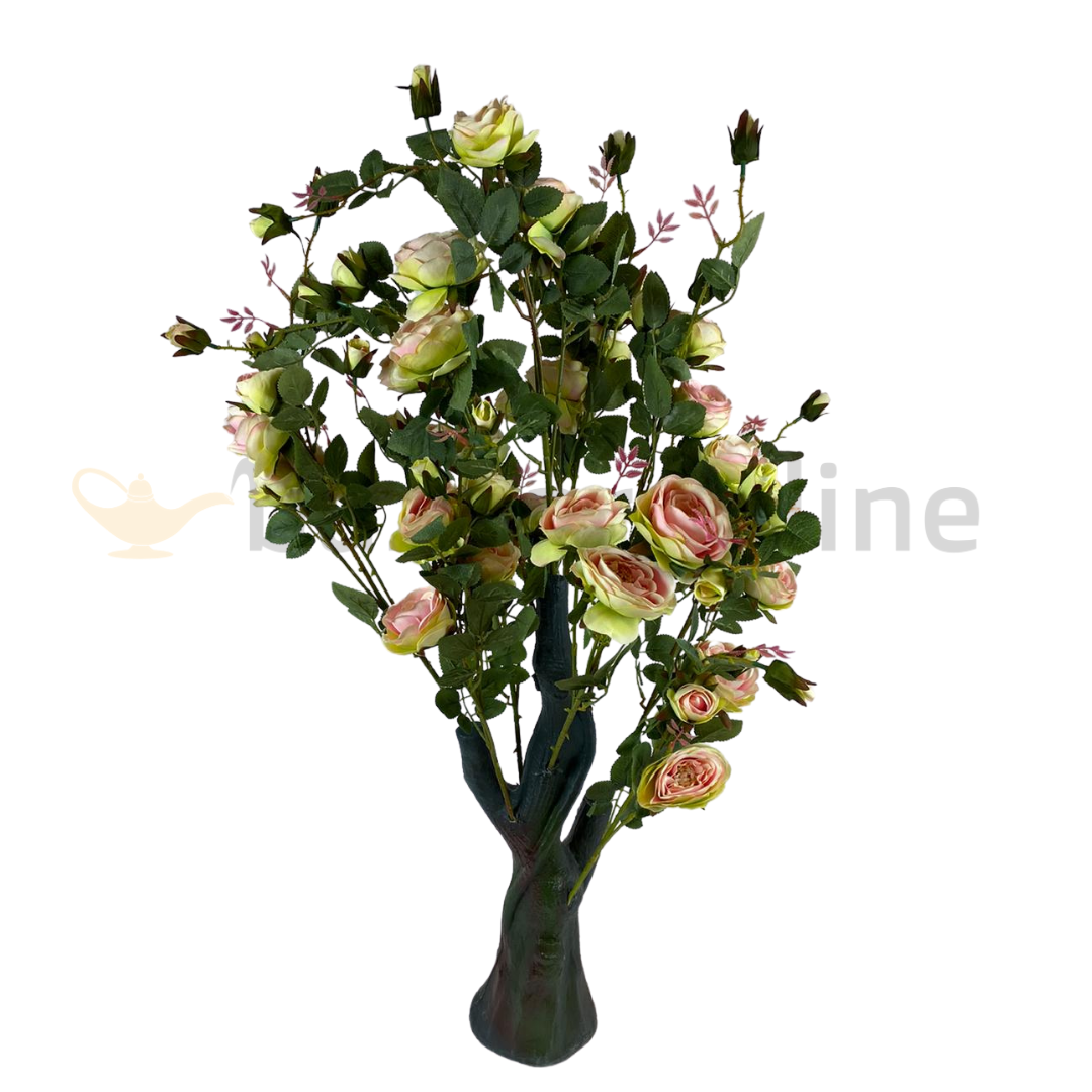 Kunstboom - Rozen - Roze/Geel