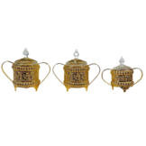 Dienblad Royal - 4 delig - incl suikerpotten - Goud