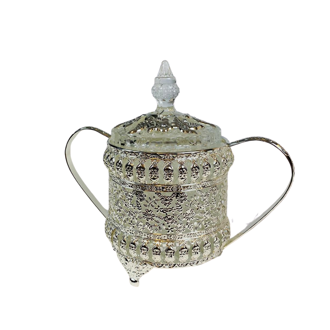 Dienblad Royal - 4 delig - incl suikerpotten - Zilver