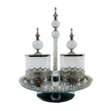 Etagère Royal - 3 delig - incl suikerpotten - Zilver