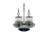 Etagère Royal - 3 delig - incl suikerpotten - Zilver