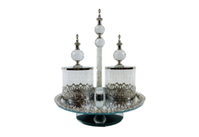 Etagère Royal - 3 delig - incl suikerpotten - Zilver