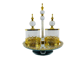 Etagère Royal - 3 delig - incl suikerpotten - Goud