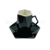 Koffieset - Marion  - Zwart / Zilver