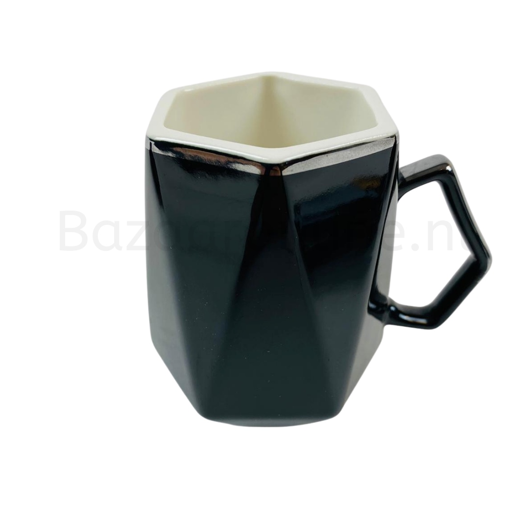 Koffieset - Marion  - Zwart / Zilver