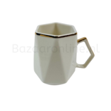 Koffieset - Marion  - Wit / Goud