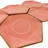 Koffieset - Marion  - Roze / Roségoud